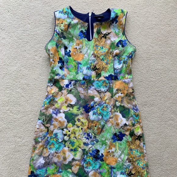 Lands End printed sheath dress with pockets - Picture 1 of 2